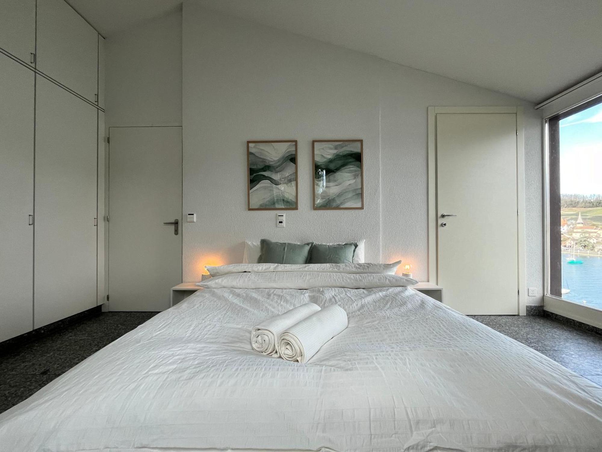 Wohnung Mit Grossartiger Seesicht Und Balkon Spiez Εξωτερικό φωτογραφία